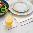 4 Pcs Clevinger MD Placemats Gold Border