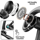 Wireless Bluetooth 5.3 Earpiece Single-Ear Headset Hands-Free Earphones in Mic