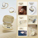 Bluetooth 5.3 Wireless Earbuds Deep Bass Over Ear - Beige