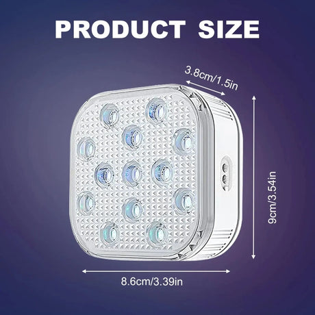 4Pcs Underwater Lights LED Submersible Pool Light Rechargeable with Remove Panel