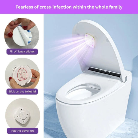 UV Toilet Light Electric Toilet Sterilizer with 8 Fragrance Rings