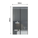 Extra Durable Magnetic Fly Screen Door Anti Mosquito Screen Mesh Curtain Grey-100x230cm