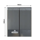 Extra Durable Magnetic Fly Screen Door Anti Mosquito Screen Mesh Curtain Grey-150x240cm