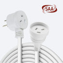 2 Meters Piggyback Extension Power Outlets Lead