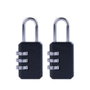 2 Pcs Combination 3 Dial Smooth Padlocks