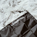 2Pcs Travel Laundry Bag Drawstring Water Resistant Sports Gym Clothes Organiser