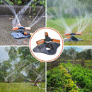 2 PCS Garden Sprinkler, 360° Rotating Lawn & Garden Water Sprinkler, 3-Arm Adjustable, 36 Nozzles, 200㎡ Coverage, Quick Connect