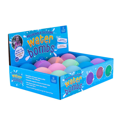 12 PcsMagnetic Closure Silicone Water Bombs