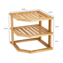 3 Tiers Bamboo Kitchen Rack Storage