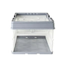 Collapsible Plastic Grocery Shopping Baskets Storage Crates with Handles