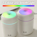 Livingtoday Mini LED Ultrasonic Humidifier 300ml