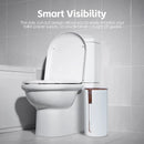Bamboo Lid Toilet Roll Storage Holder
