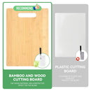 3 Pcs Bamboo Cheese Cutting & Serving Chopping Board Set