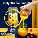 400ml USB-C Rechargeable Portable Juicer with Travel Lid – Personal Blender for Smoothies & Shakes