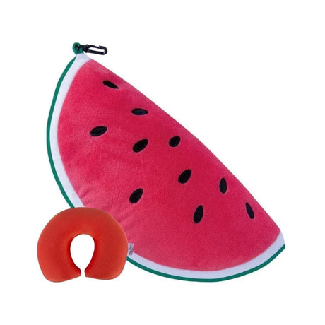 Two-Way Reversible Microfibre Travel Pillow-Watermelon