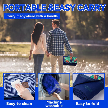 Lazy Dayz Fleece Picnic Rug - Makena