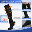 2 pairs of Miracle Compression Socks - Medium