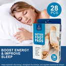 28 Pcs Cleansing Detox Foot Pads – 100% Natural Herbal Foot Patches (12?×?10?cm)