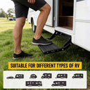 Heavy Duty Pull-Out Caravan Step, Folding Aluminium RV Step(57x55x17cm)