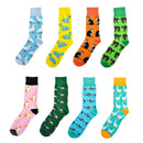 8 Pairs Fashion Novelty Funny  Socks one Size 5-13 Men  Socks  Women  Socks