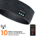 Headset Bluetooth 5.0 Wireless Stereo Earbud Headphone Sports Headband w/Mic-Black