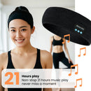 Headset Bluetooth 5.0 Wireless Stereo Earbud Headphone Sports Headband w/Mic-Grey