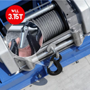 2SET 3.15T Sling Hook Heavy Duty Hammerlock/Slip Hook Kit With Swivel Winch & Safety Latch-Black