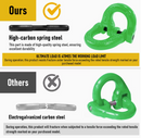 2SET 3.15T Sling Hook Heavy Duty Hammerlock/Slip Hook Kit With Swivel Winch & Safety Latch-Green