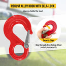 2SET 3.15T Sling Hook Heavy Duty Hammerlock/Slip Hook Kit With Swivel Winch & Safety Latch