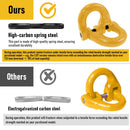 2SET 3.15T Sling Hook Heavy Duty Hammerlock/Slip Hook Kit With Swivel Winch & Safety Latch- Yellow