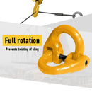 2SET 3.15T Sling Hook Heavy Duty Hammerlock/Slip Hook Kit With Swivel Winch & Safety Latch- Yellow