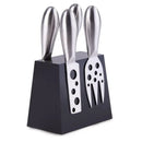 4 Pcs Clevinger Hobson Stainless Steel Cheese Knife Set With Magnetic Block