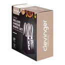 4 Pcs Clevinger Hobson Stainless Steel Cheese Knife Set With Magnetic Block