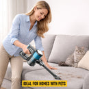 8-in-1 Cordless Vacuum Cleaner 2 Modes Anti-Tangle Brush For Pet Hair On Hardwood Floors & Carpets