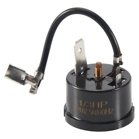 Thermal Overload Protector for Refrigerator Compressor Compatible with Hx1 1/3HP Black