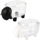 2 pcs Cosmetic Cotton Container, Makeup Cotton Container Compatible