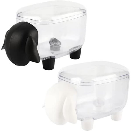 2 pcs Cosmetic Cotton Container, Makeup Cotton Container Compatible