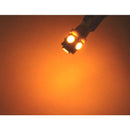 T10 W5W LED, 5050SMD Yellow-Orange Chip, 12V DC, 10-Pack, Yellow