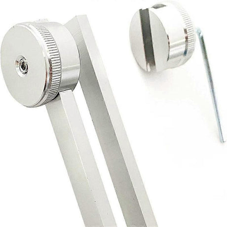 128 Hz Tuning Fork with Weight Compatible with Therapy and Bio-Acoustic Use Acoustic Sliding