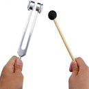 128 Hz Tuning Fork with Weight Compatible with Therapy and Bio-Acoustic Use Acoustic Sliding
