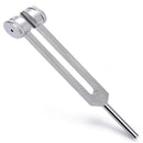 128 Hz Tuning Fork with Weight Compatible with Therapy and Bio-Acoustic Use Acoustic Sliding