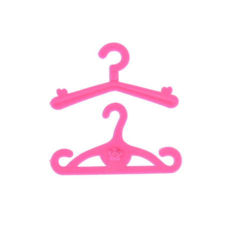 Pink Hangers Accessories For Barbie Doll, 20 pcs Dress Clothes Hangers