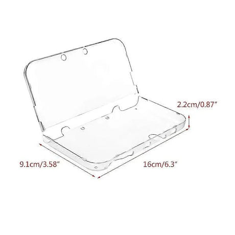 Anti-Fall Transparent Game PC Case Protection Shell Compatible with New 3DS XL Console