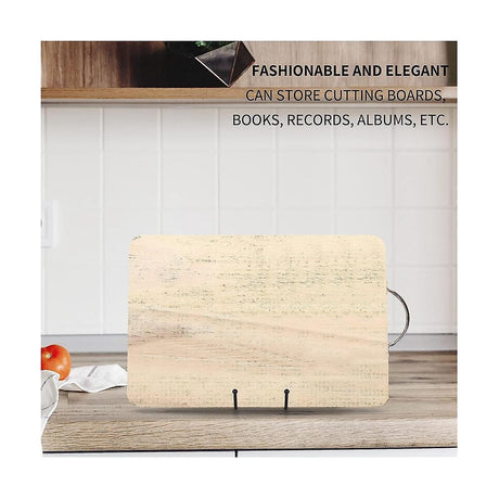 8 Inch Black Metal Plate Stand Holder for Picture, Decorative Plate, Book Compatible with Various Brands
