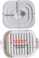 Silicone Bacon Pan 30 x 20 x 0.8 cm with Lid and Handle Crispy Bacon Maker Microwave Tray
