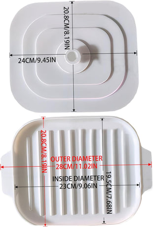 Silicone Bacon Pan 30 x 20 x 0.8 cm with Lid and Handle Crispy Bacon Maker Microwave Tray