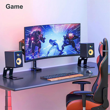 Speaker Stands Studio Monitor Stand 2-Pack for Desk Bookshelf Stable Compatible with JBL