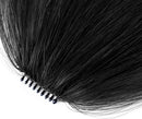 Clip-In Bangs Real Human Hair Natural Black Clip-On Fringe Hair Extensions for Women Girls