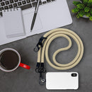 Thick Rope Phone Lanyard 10MM Mobile Strap Neck Holder Compatible with Apple Samsung