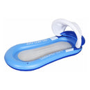 Inflatable Pool Water Hammock Air Mattress Blue 160 x 90 cm Summer Pool Toys Water Toys Compatible with GUA.B/bon
